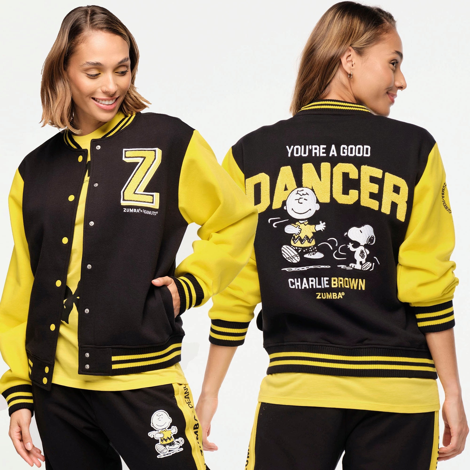Zumba X Peanuts Varsity Jacket – zumbawearth.com
