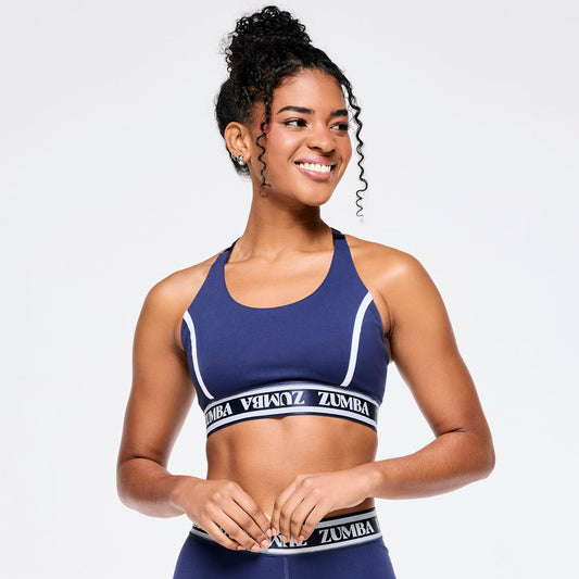 Zumba Out Loud Scoop Neck Adjustable Bra