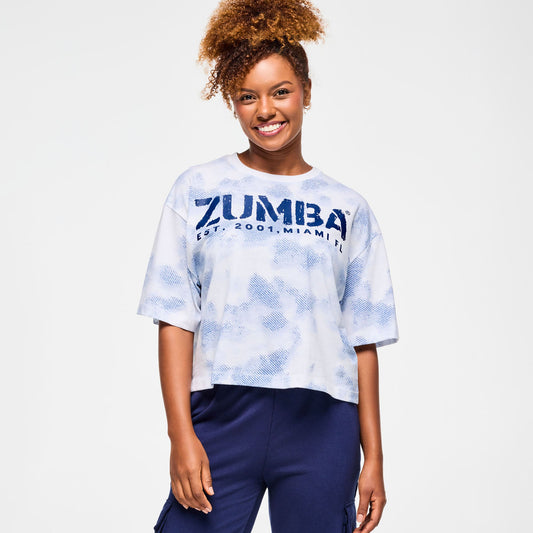 Blue Jean Oversized Boxy Crop Top