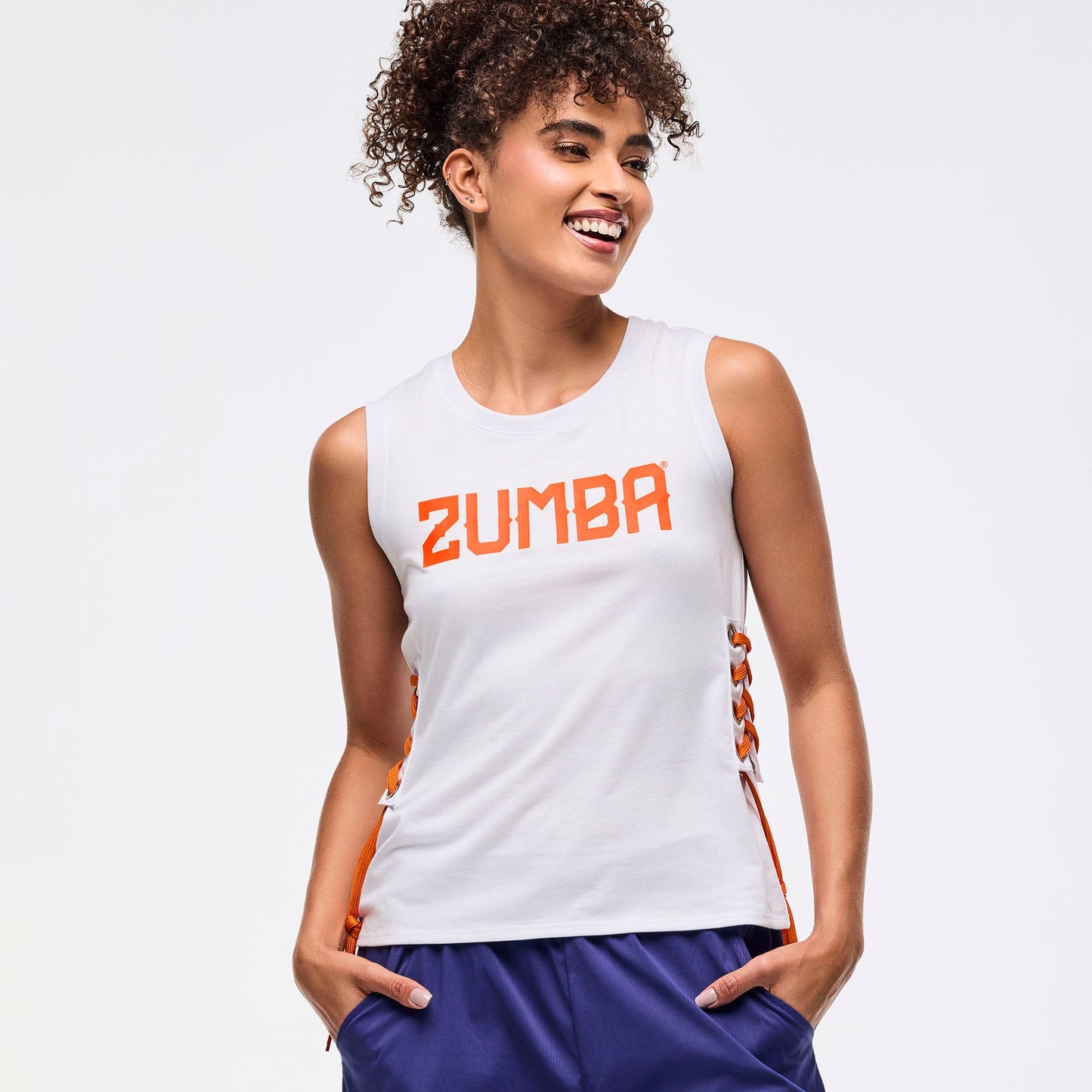 Zumba Libre Tank With Lace Up Detail