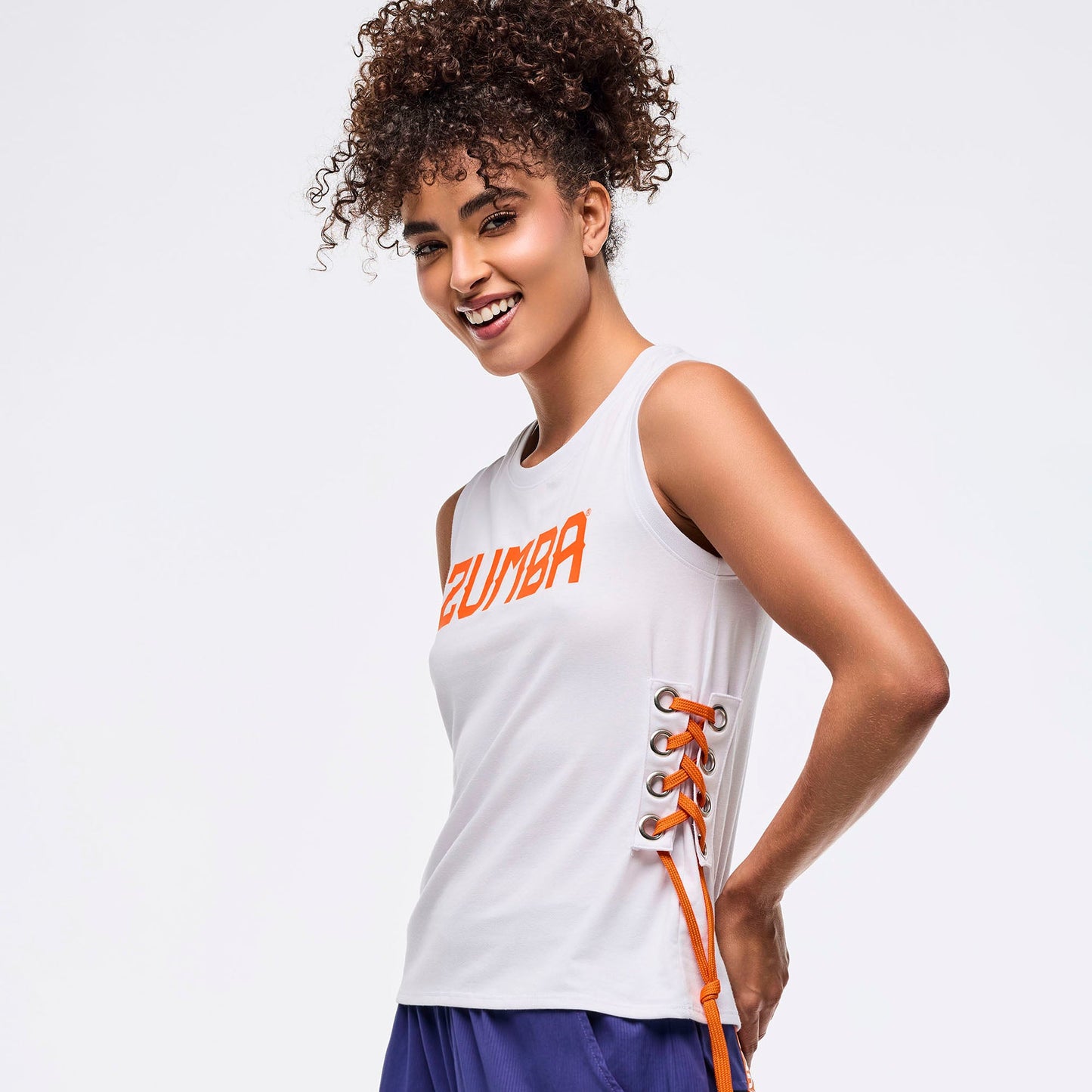 Zumba Libre Tank With Lace Up Detail