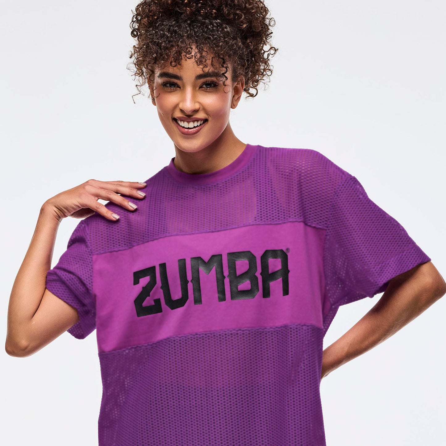 Zumba Libre Boxy Mesh Top