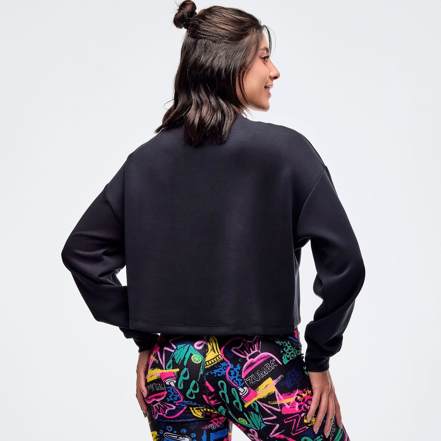 Sizzlin' Long Sleeve Oversized Crop Top