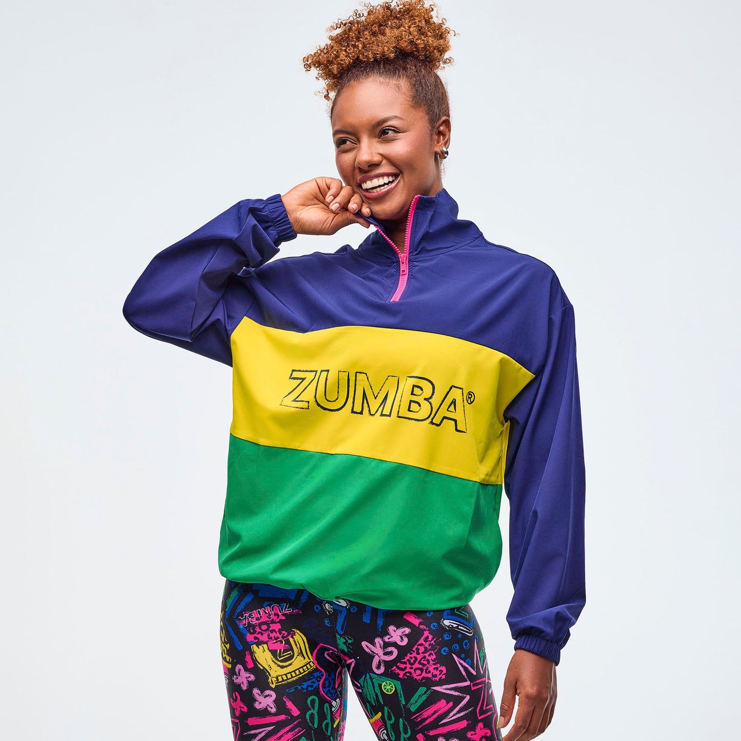 Sizzlin' Half-Zip Oversized Pullover Jacket