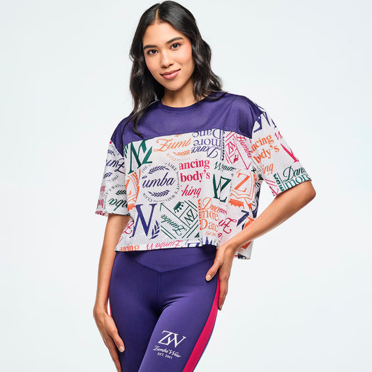 Class of 2001 Mesh Boxy Crop Top