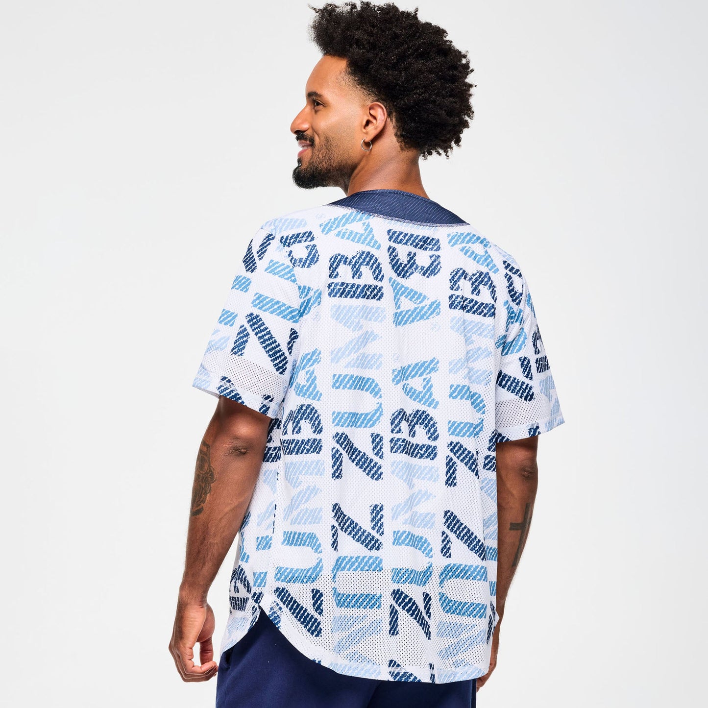 Blue Jean Baseball Button-Up Jersey