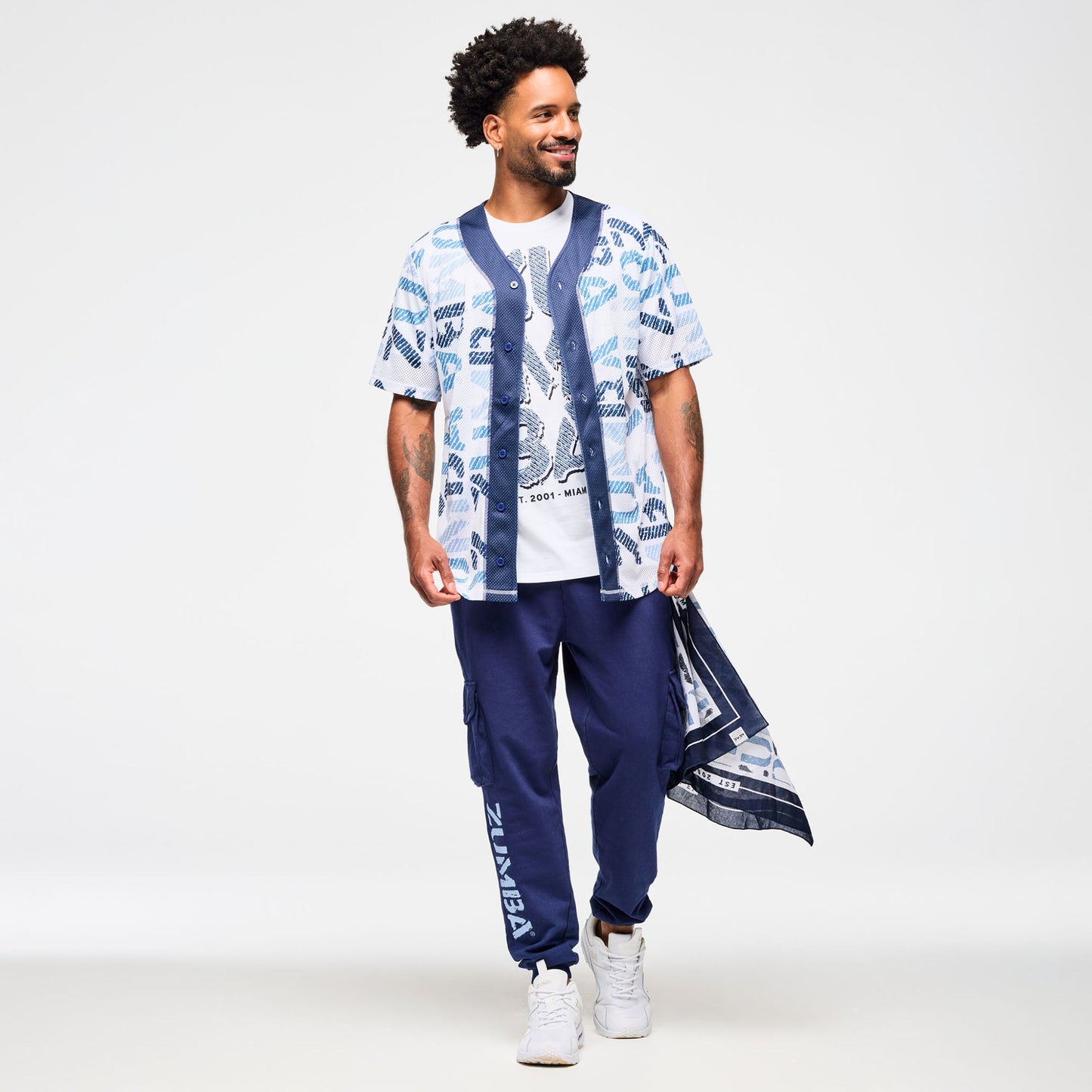 Blue Jean Baseball Button-Up Jersey