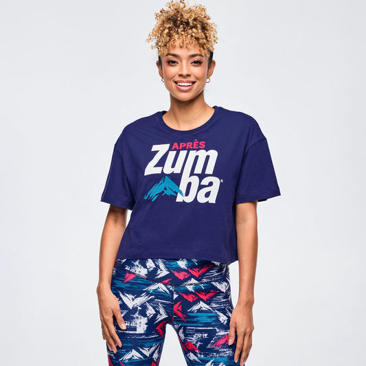 Apres Zumba Crew Neck Crop Top