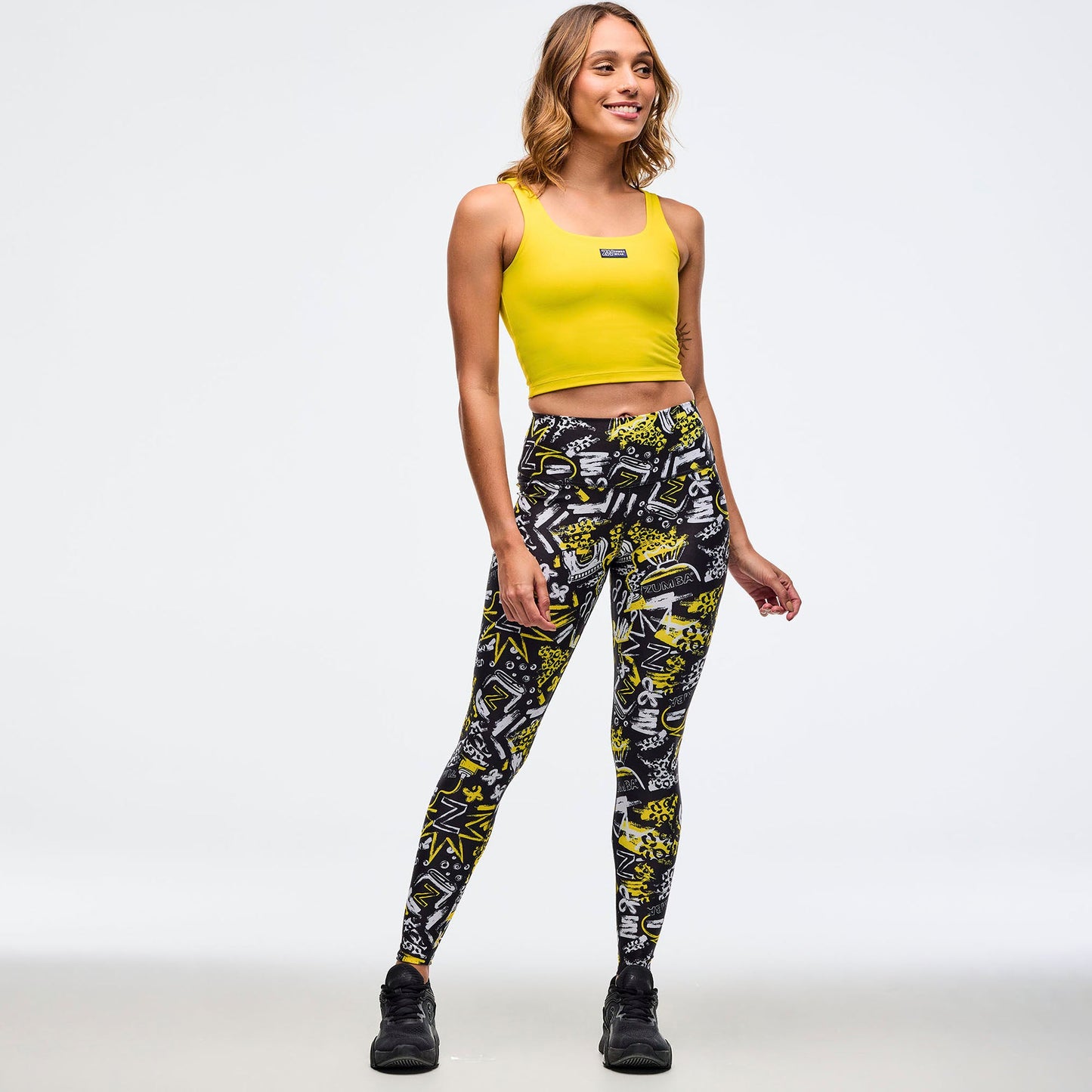 Sizzlin' Square Neck Crop Tank With Shelf Bra