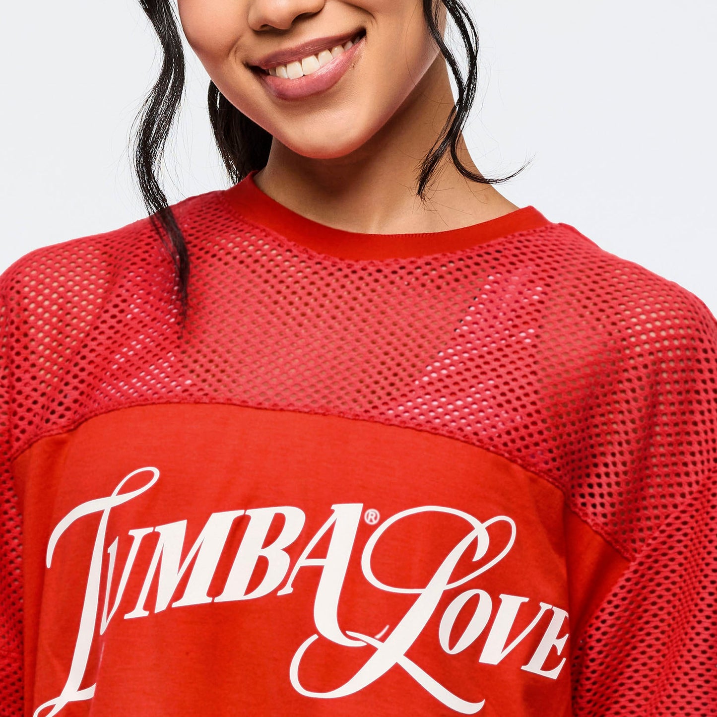 Zumba Amour Boxy Mesh Top