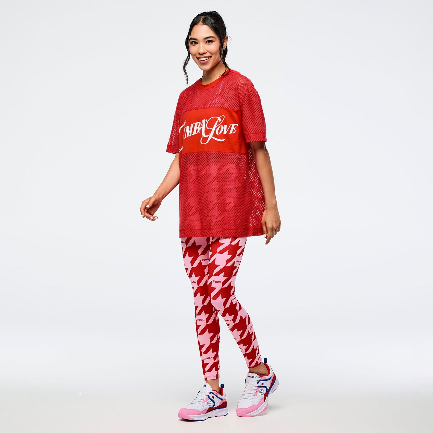 Zumba Amour Boxy Mesh Top