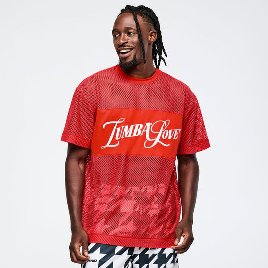 Zumba Amour Boxy Mesh Top