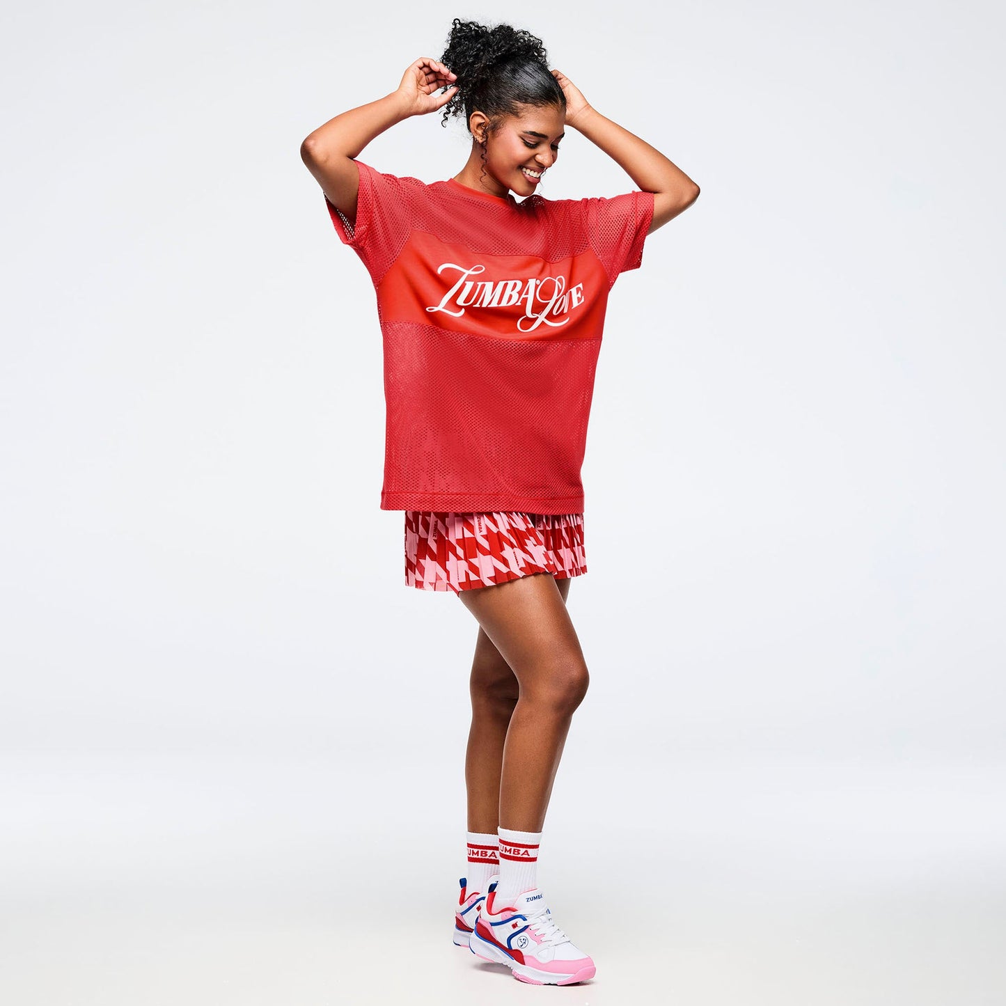 Zumba Amour Boxy Mesh Top