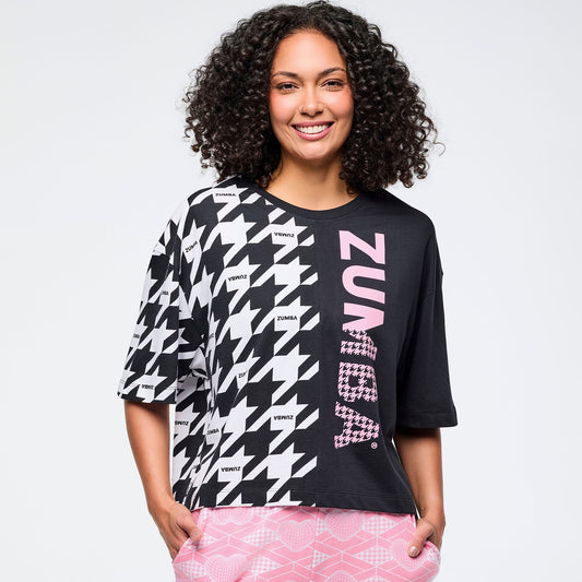 Zumba Amour Oversized Boxy Crop Top