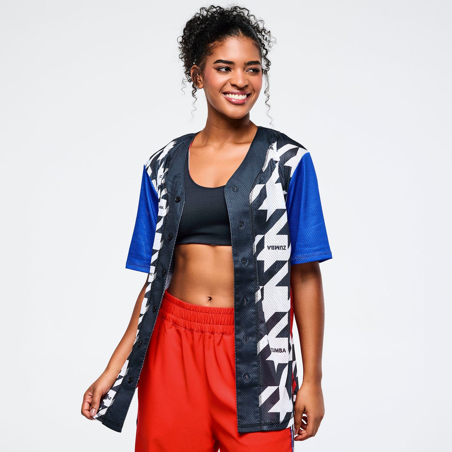 Zumba Amour Baseball Button-Up Jersey