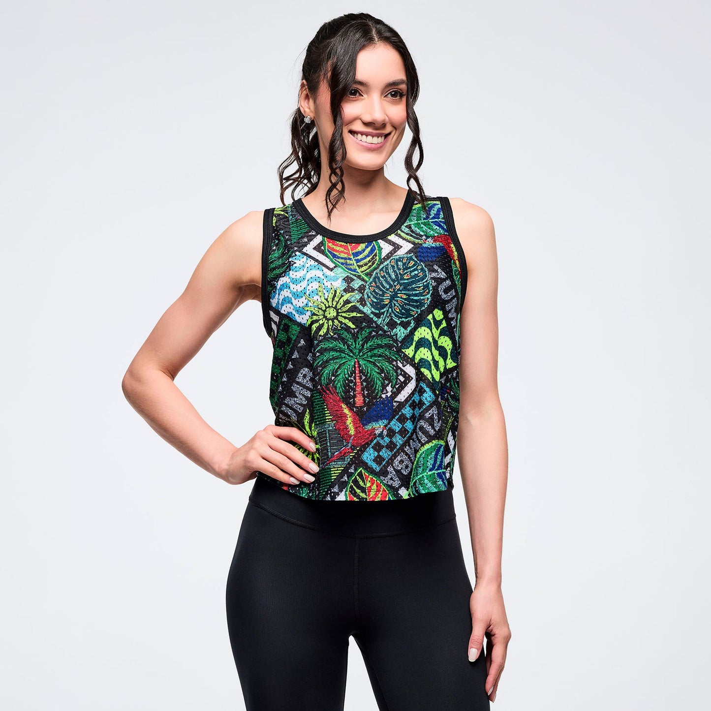 Latin Movement Mesh Tank Z1T001093