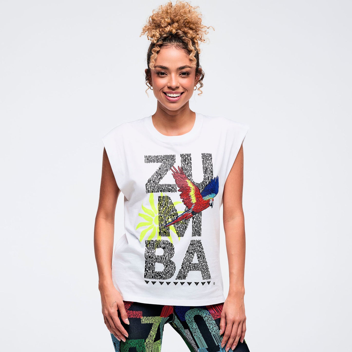 Latin Movement Muscle Tank With Extended Shoulder Z1T001094