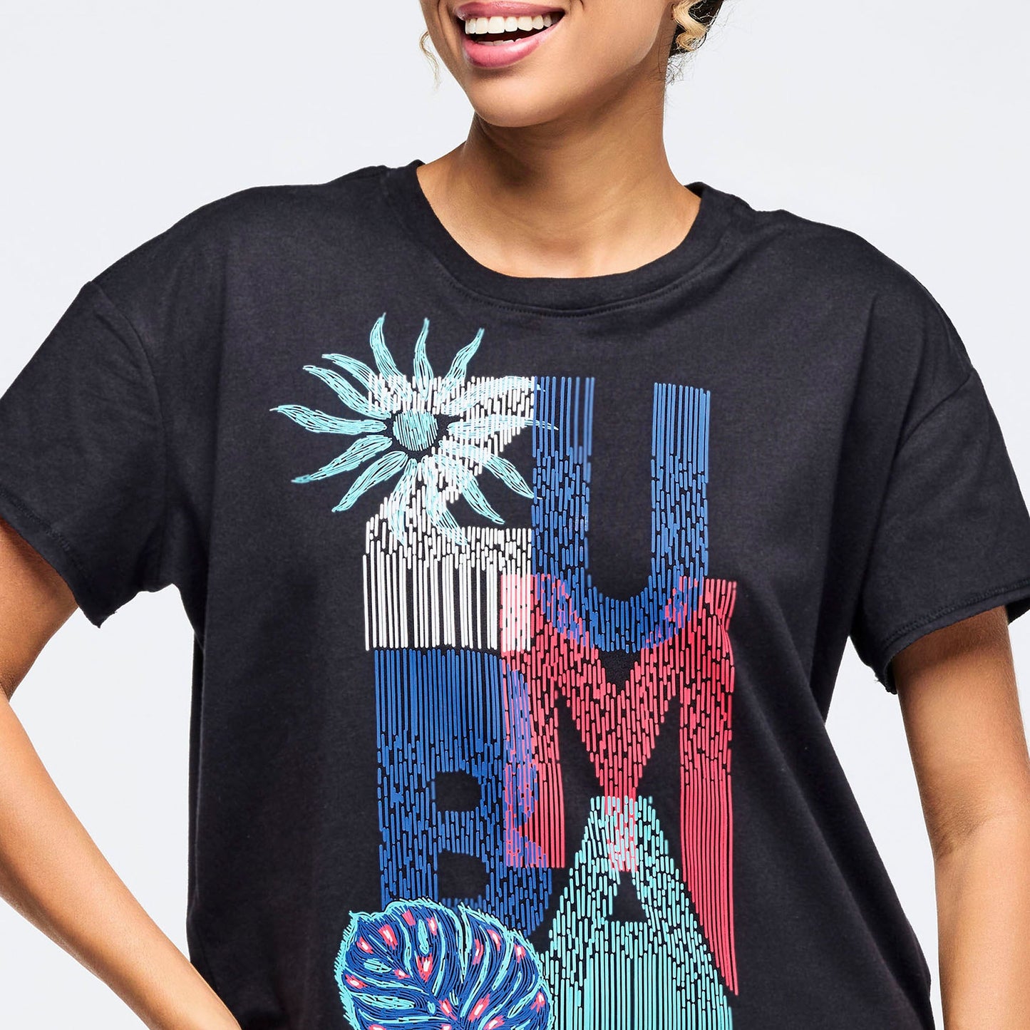 Latin Movement High Low Crew Neck Top Z1T001099