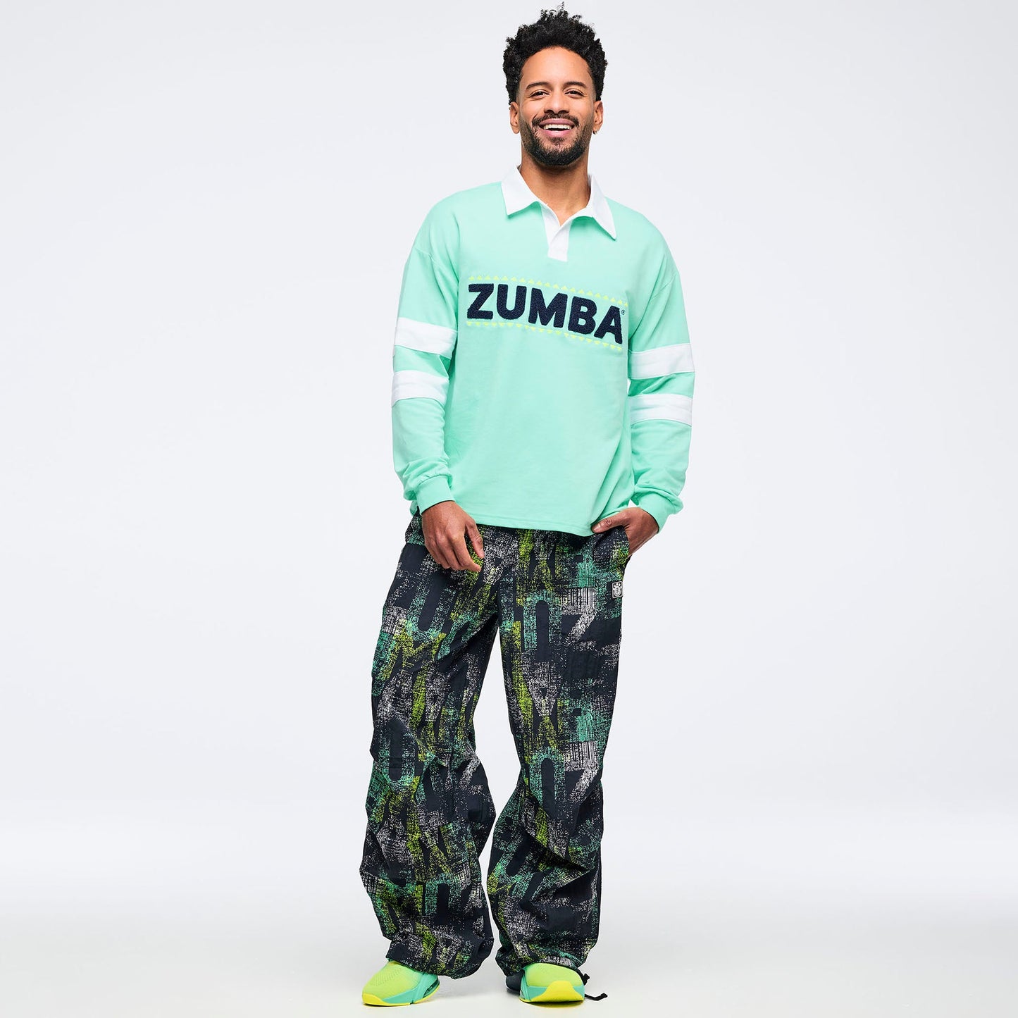 Latin Movement Long Sleeve Polo Z1T001105