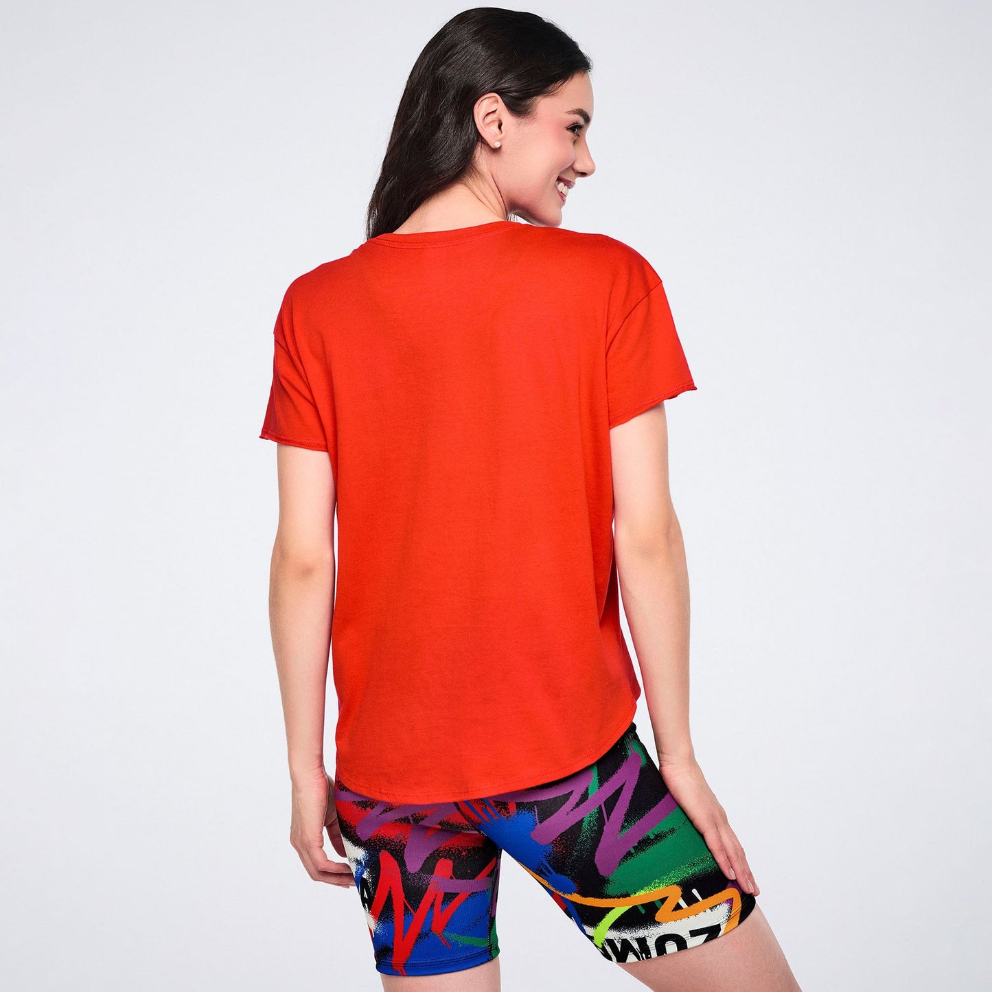 Pride High Low Crew Neck Top Z1T001151