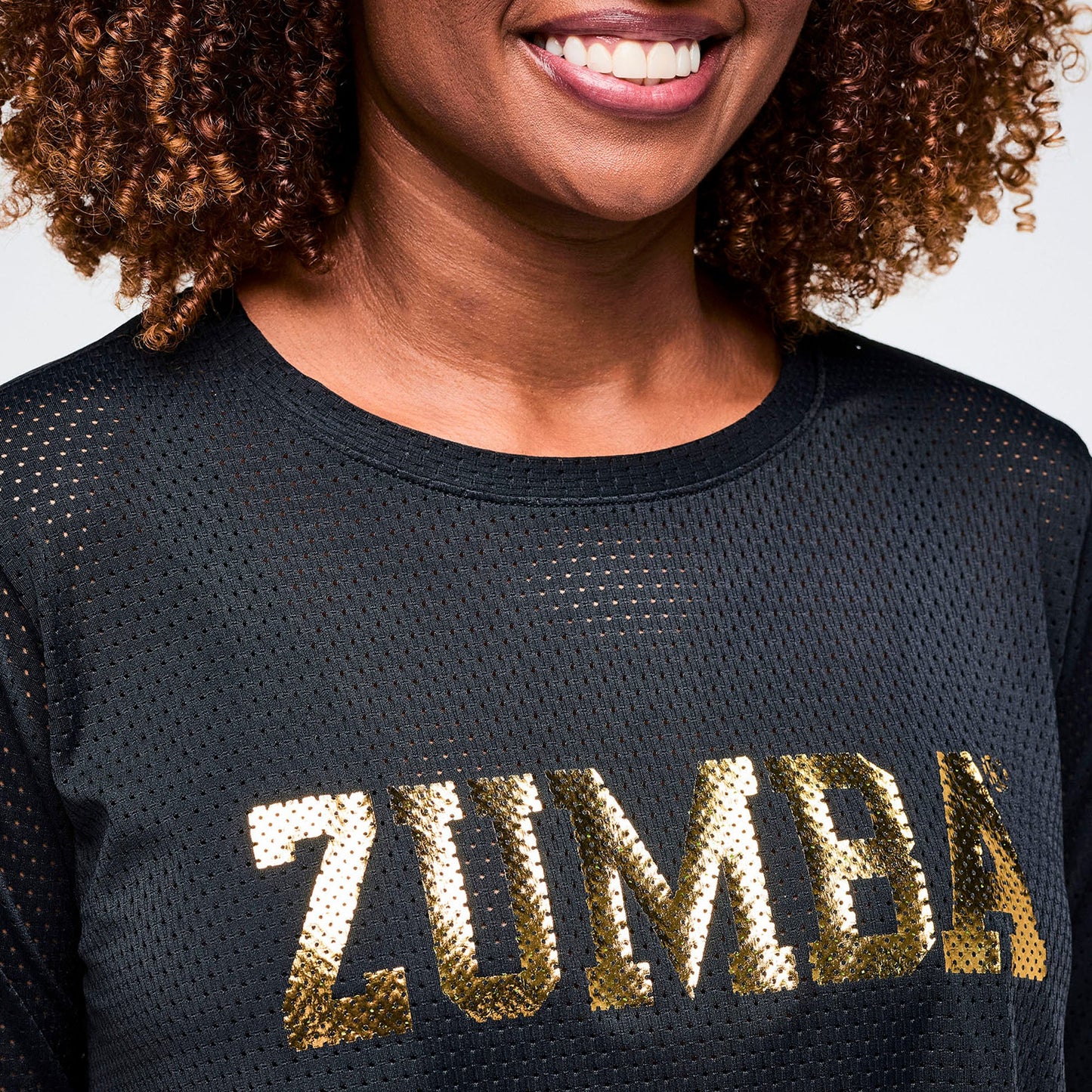 Worldwide Long Sleeve Loose Mesh Top