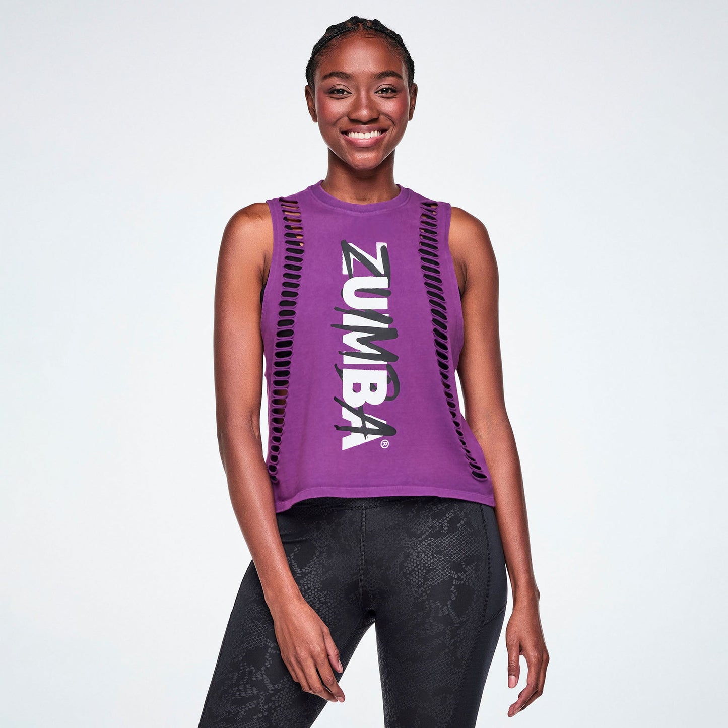 Rock 'n' Roll Muscle Tank With Slashes Z1T001285