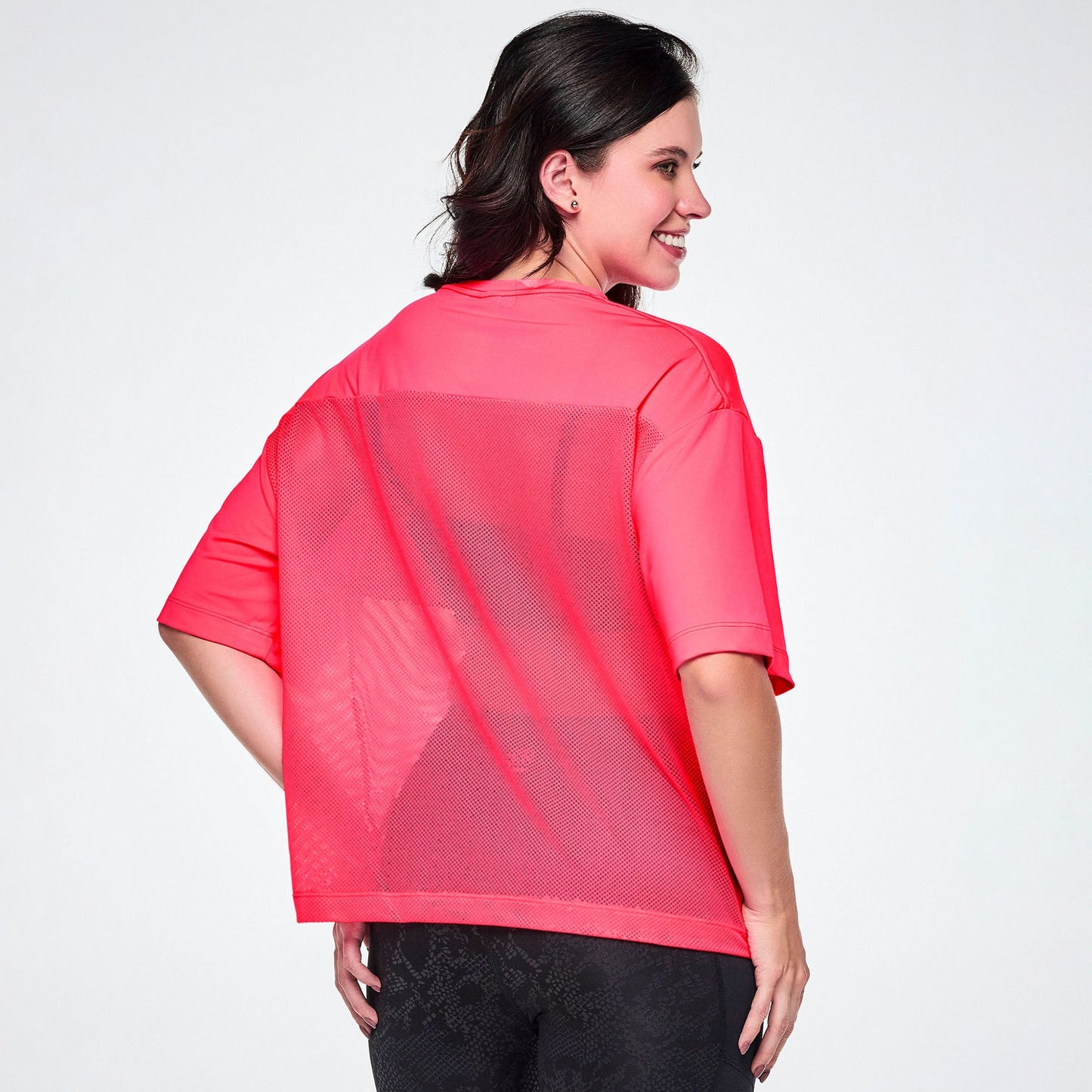 Rock 'n' Roll Boxy Top With Mesh Bottom Panels Z1T001293