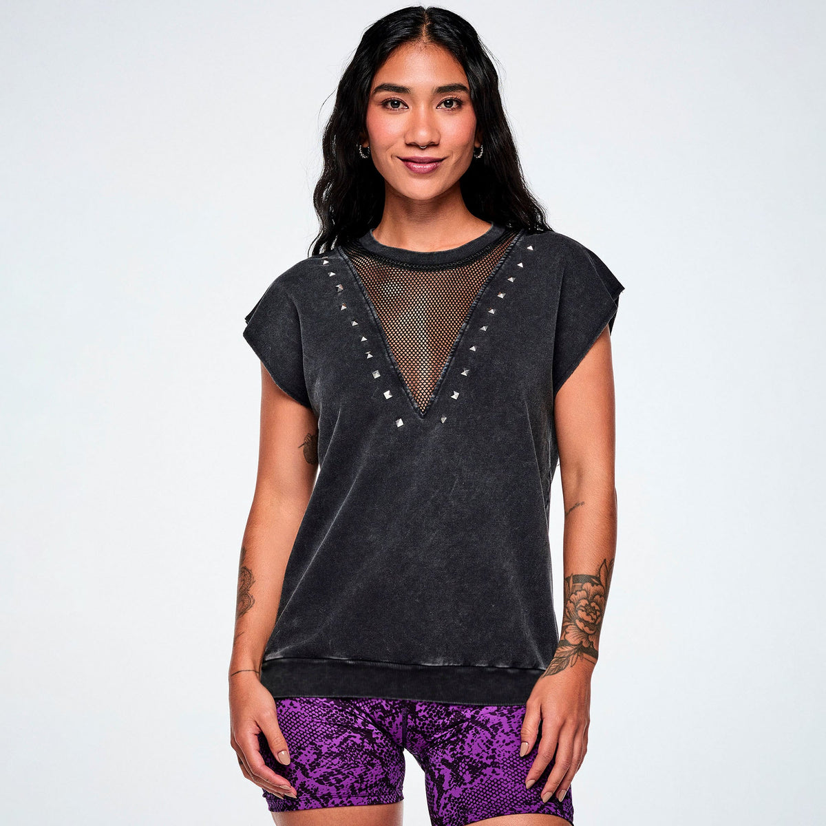 Rock 'n' Roll Loose Top With Mesh