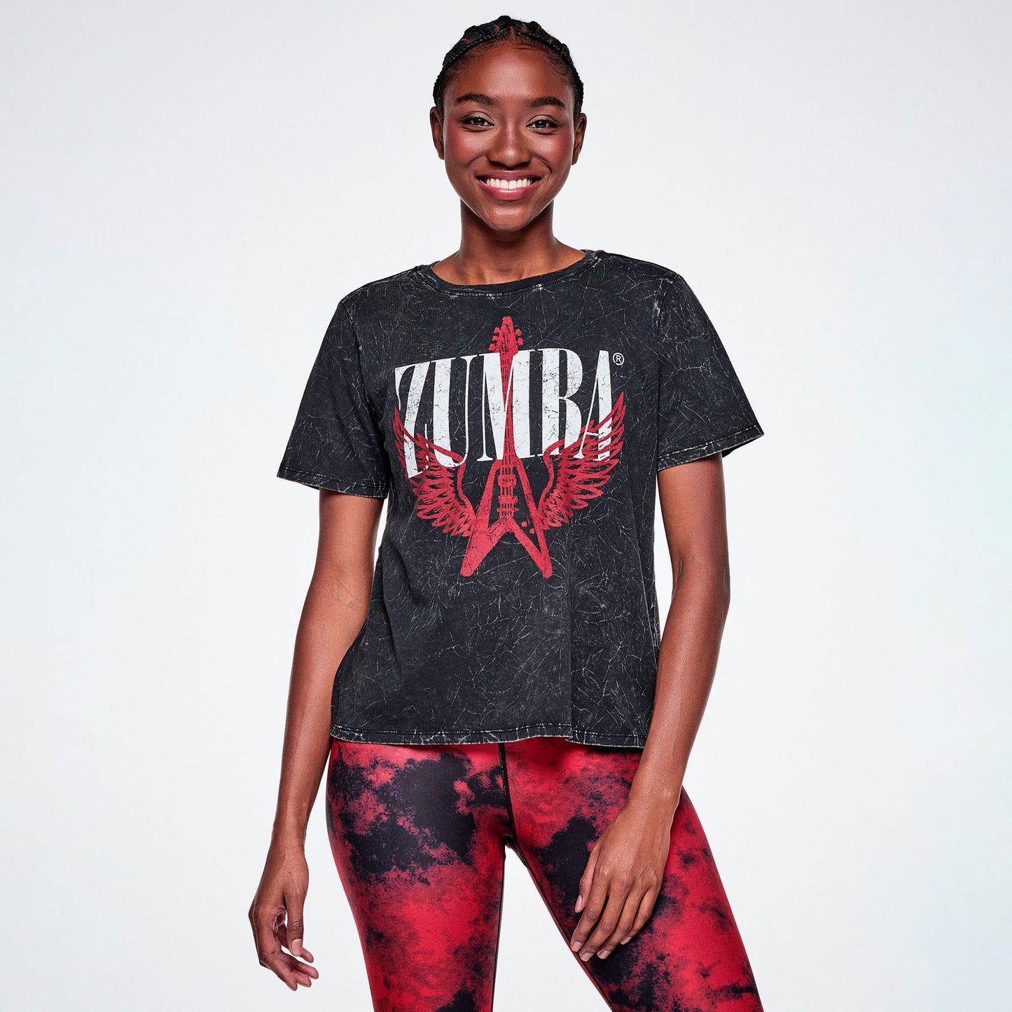 Rock 'n' Roll Loose Crew Neck Tee Z1T001302
