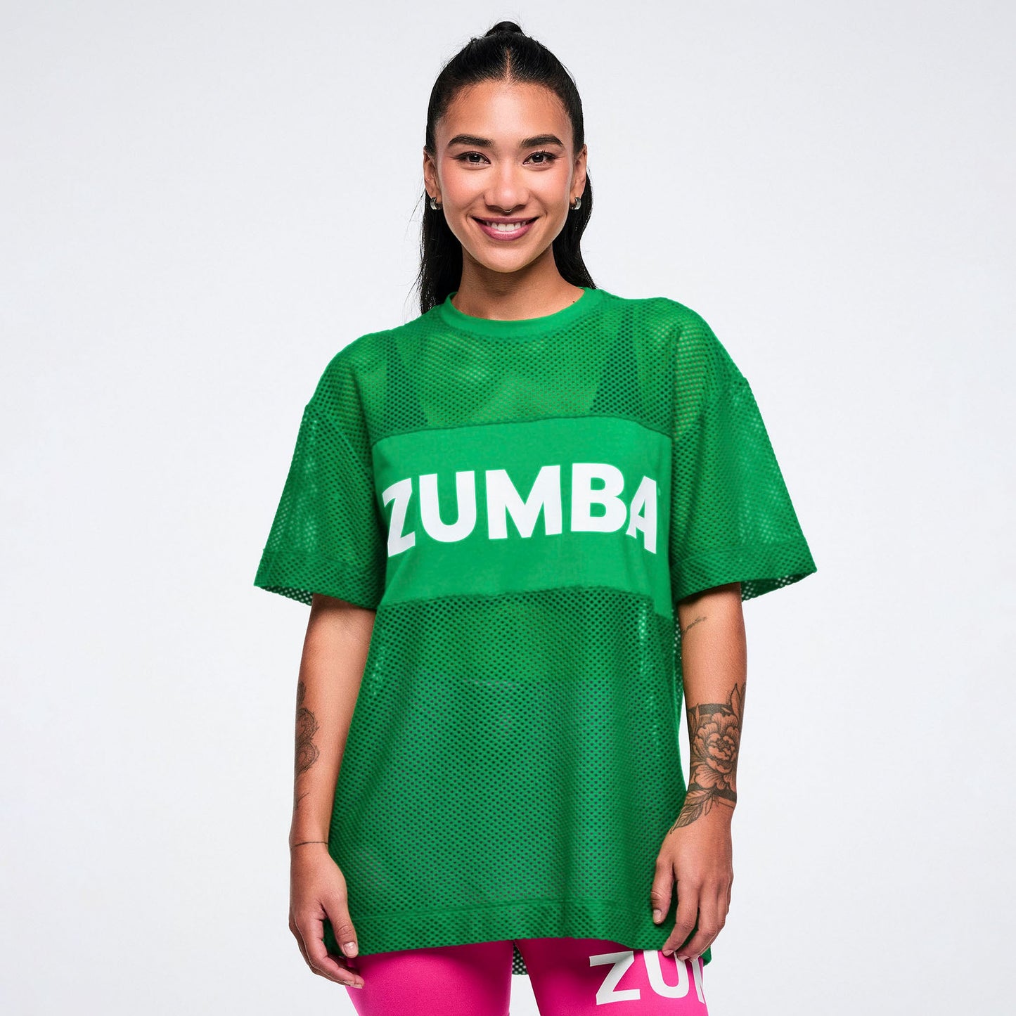Colour Spree Boxy Mesh Top