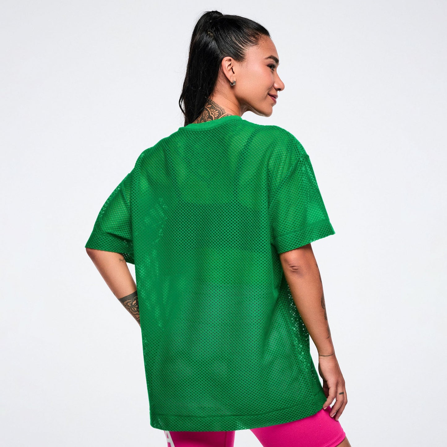 Colour Spree Boxy Mesh Top