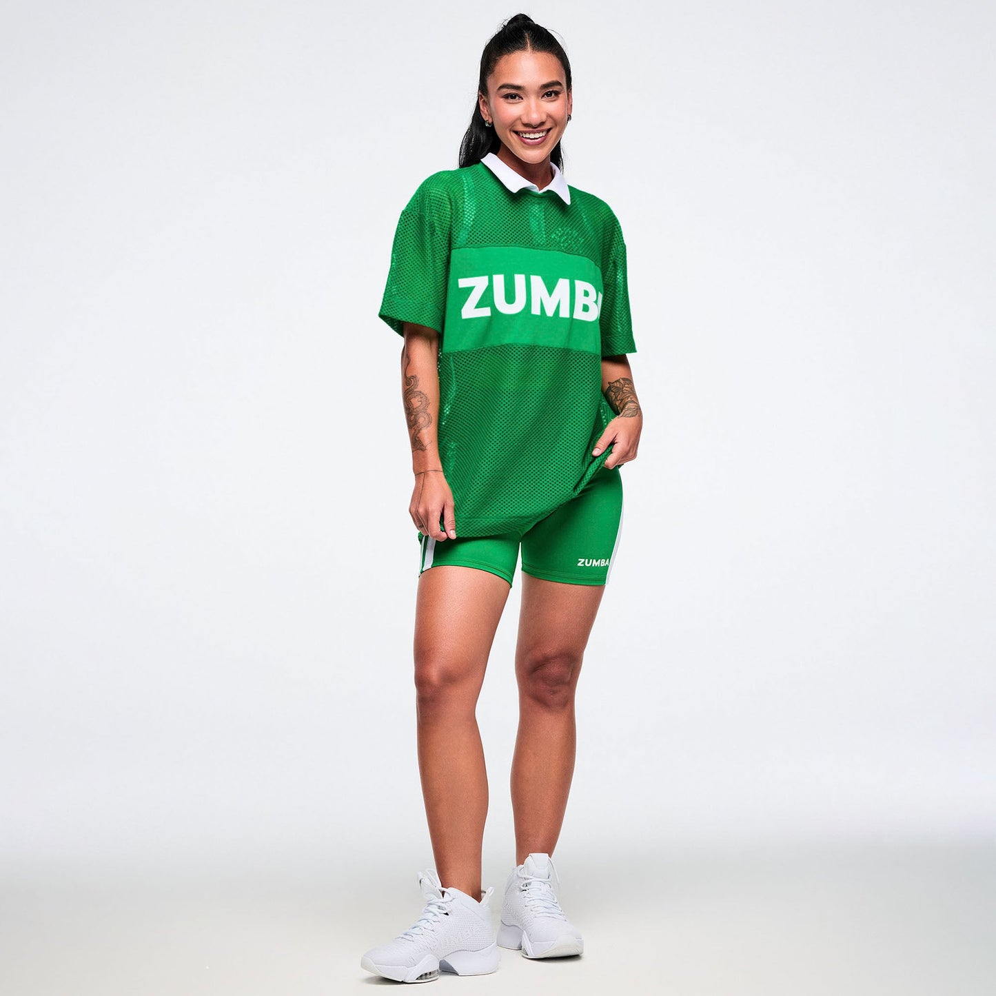 Colour Spree Boxy Mesh Top