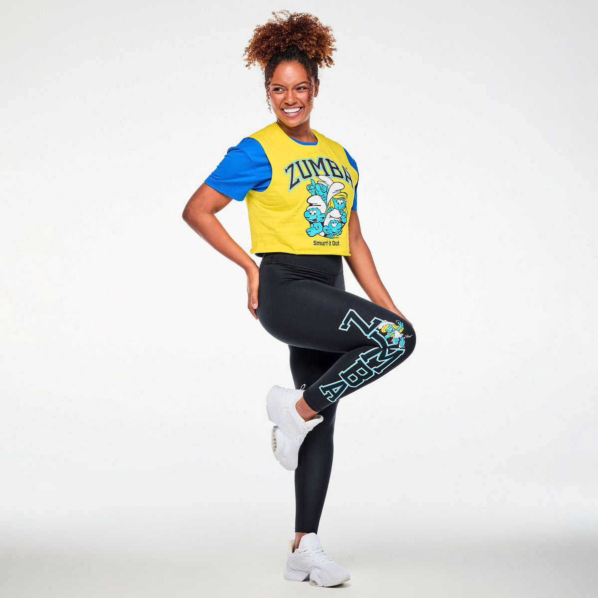 Zumba X The Smurfs Muscle Crop Tank