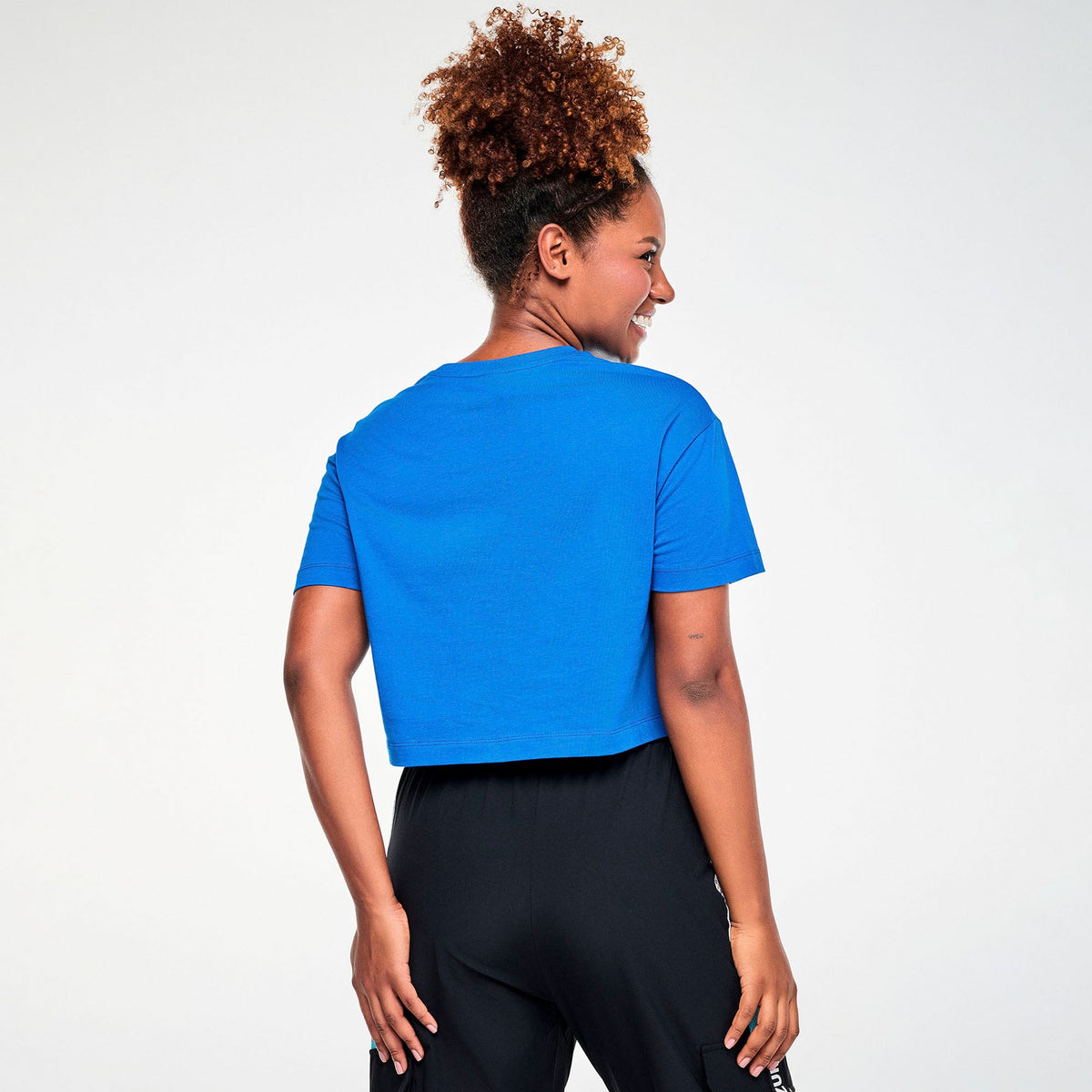 Zumba X The Smurfs Crew Neck Crop Top