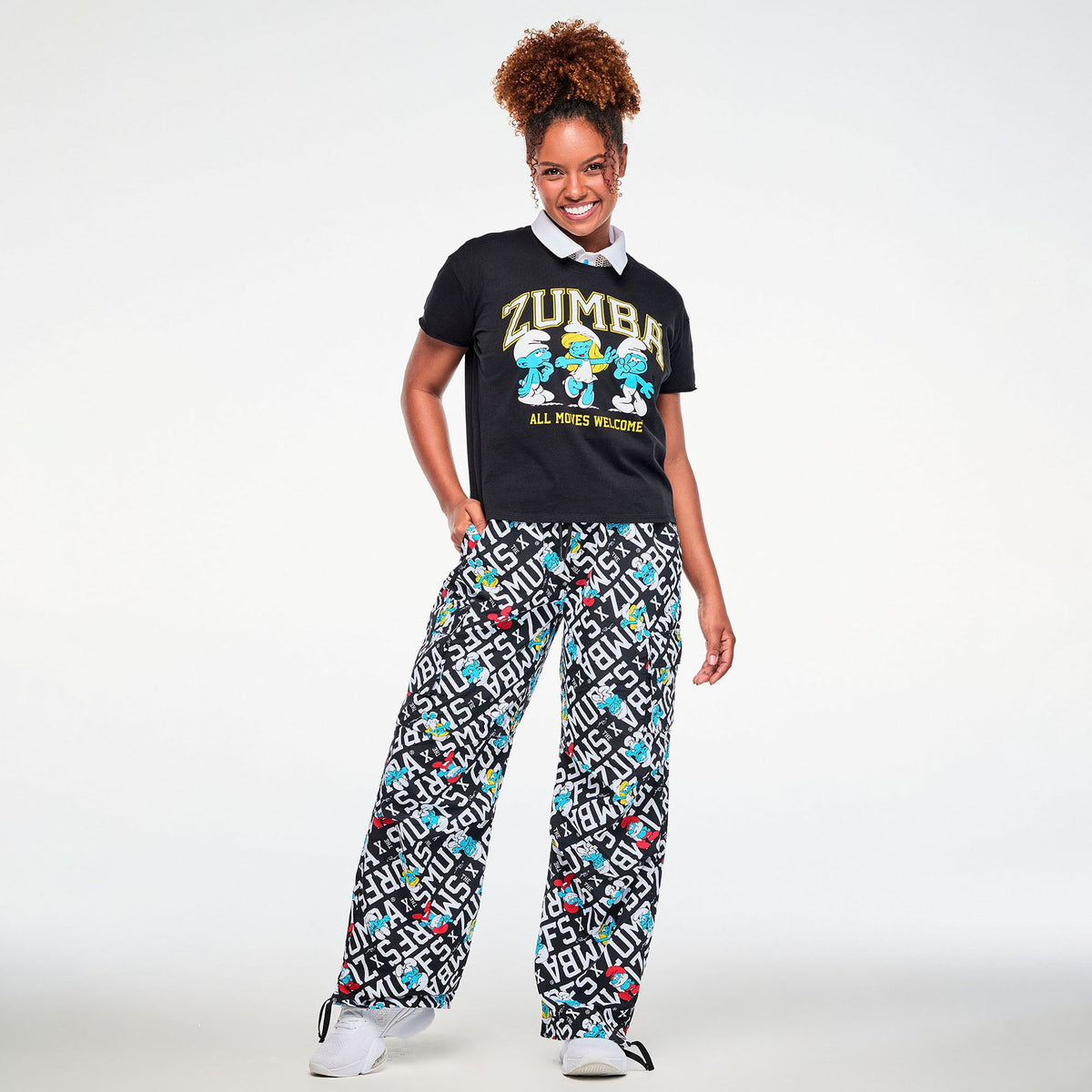 Zumba X The Smurfs Top With Round Hem