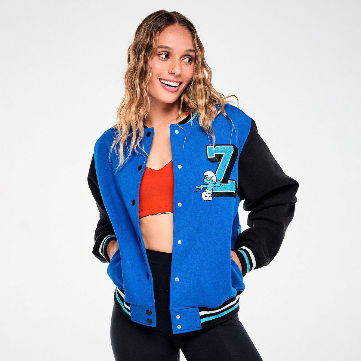 Zumba X The Smurfs Varsity Jacket