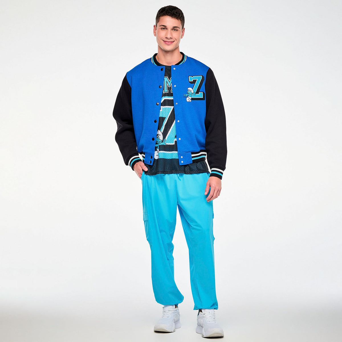 Zumba X The Smurfs Varsity Jacket
