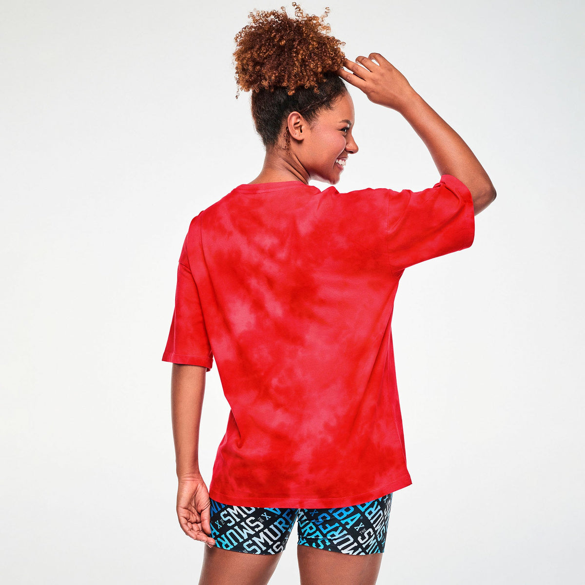 Zumba X The Smurfs Oversized Drop Shoulder Tee