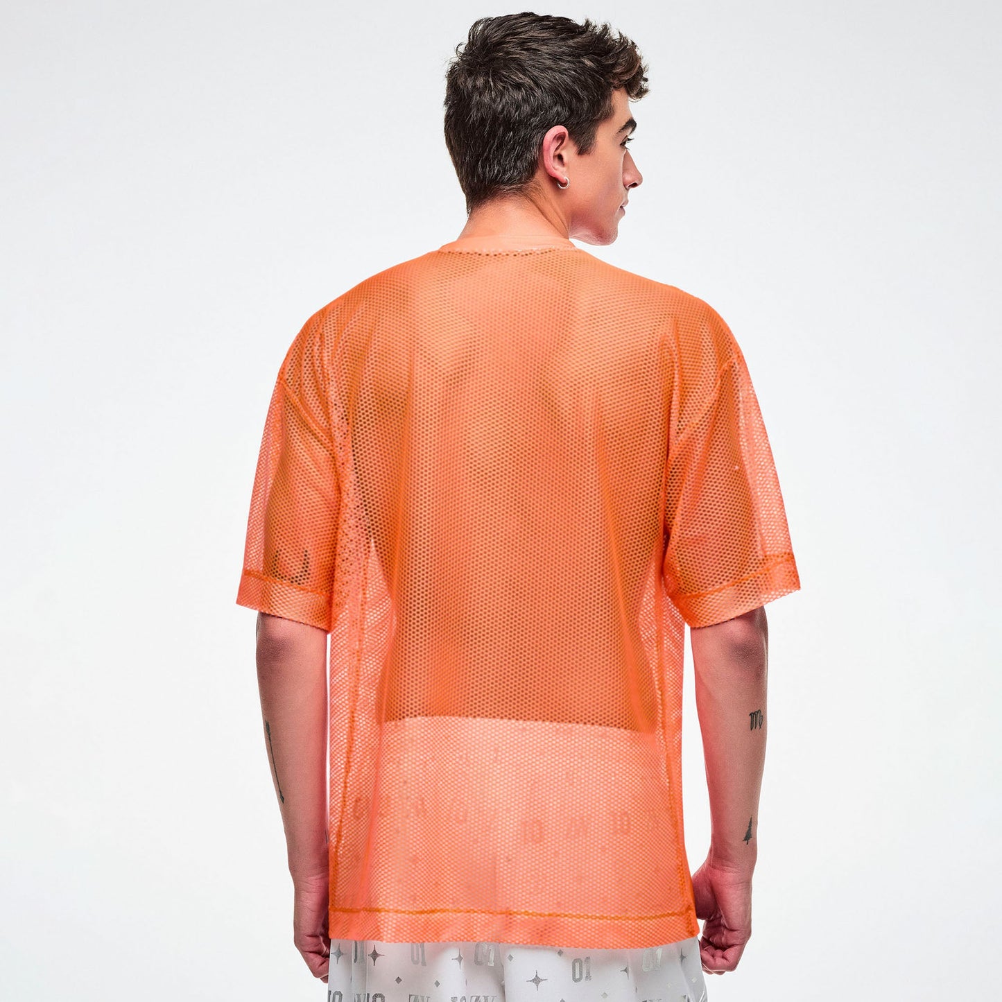 Dale-Z Oversized Mesh V-Neck Top
