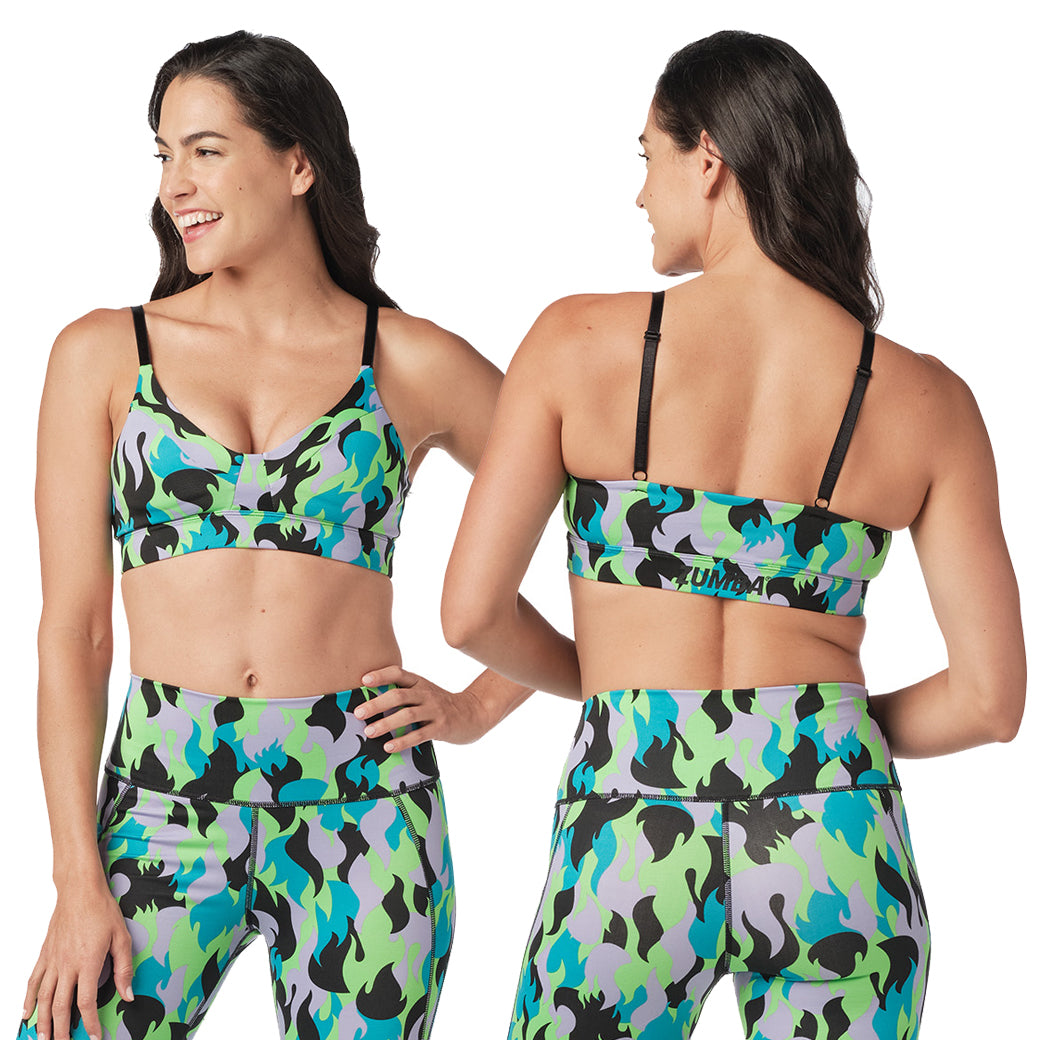 Zumba Camo Flame Bra