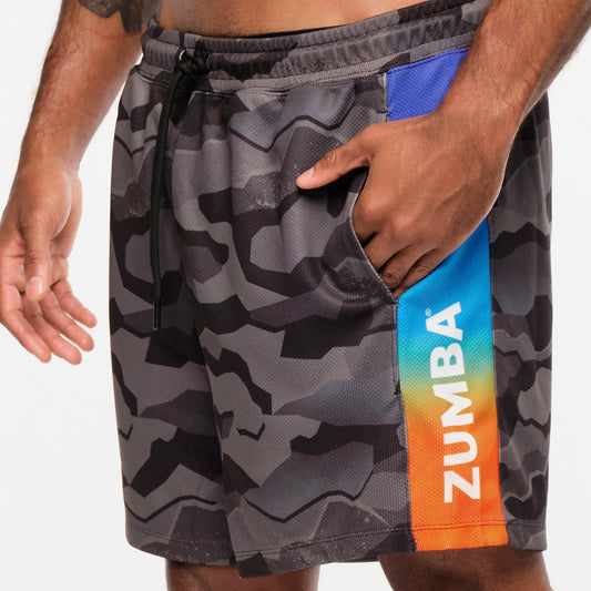 Zumba Explore Men’s Mesh Shorts With Inserts