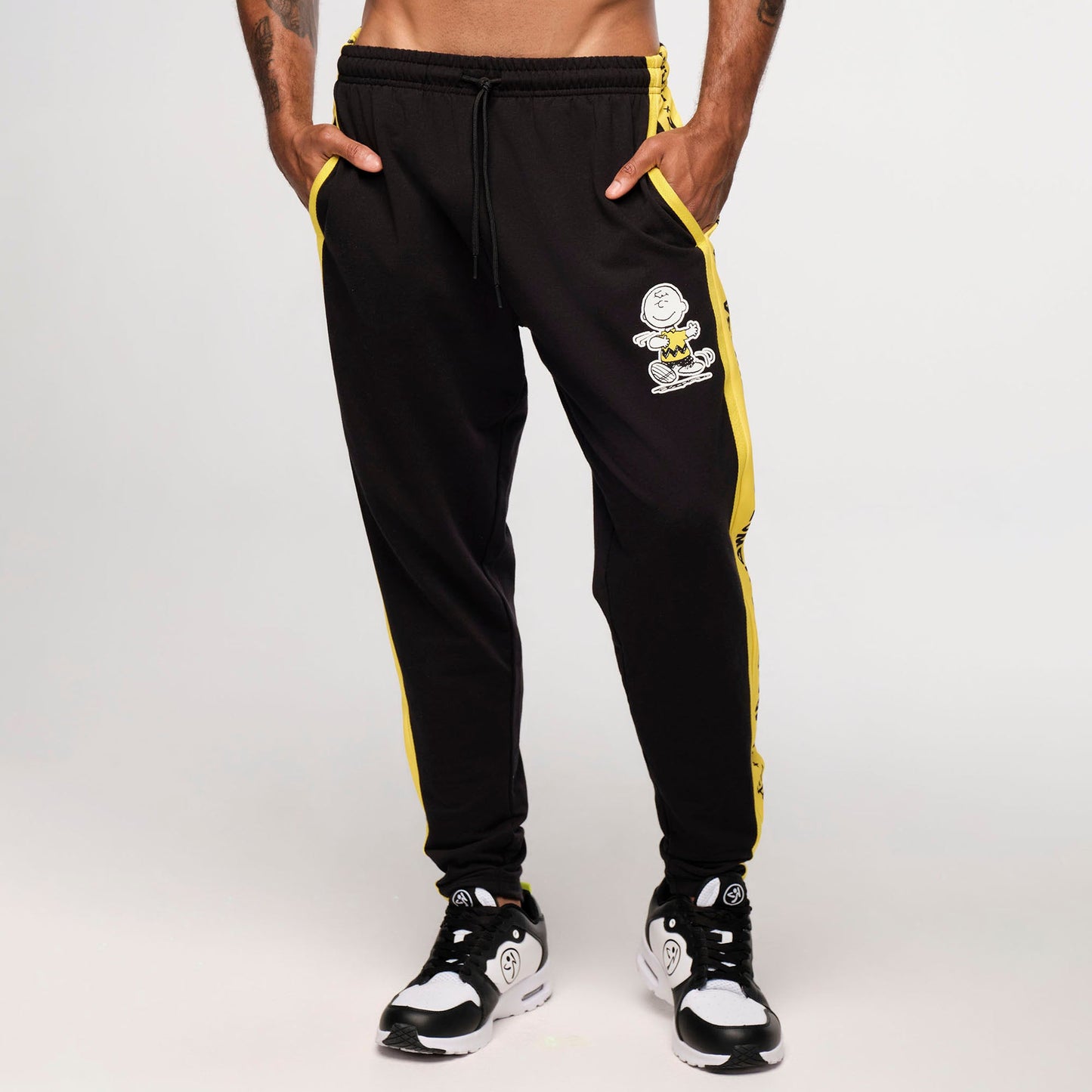 Zumba X Peanuts Men's Knit Jogger With Side Inserts