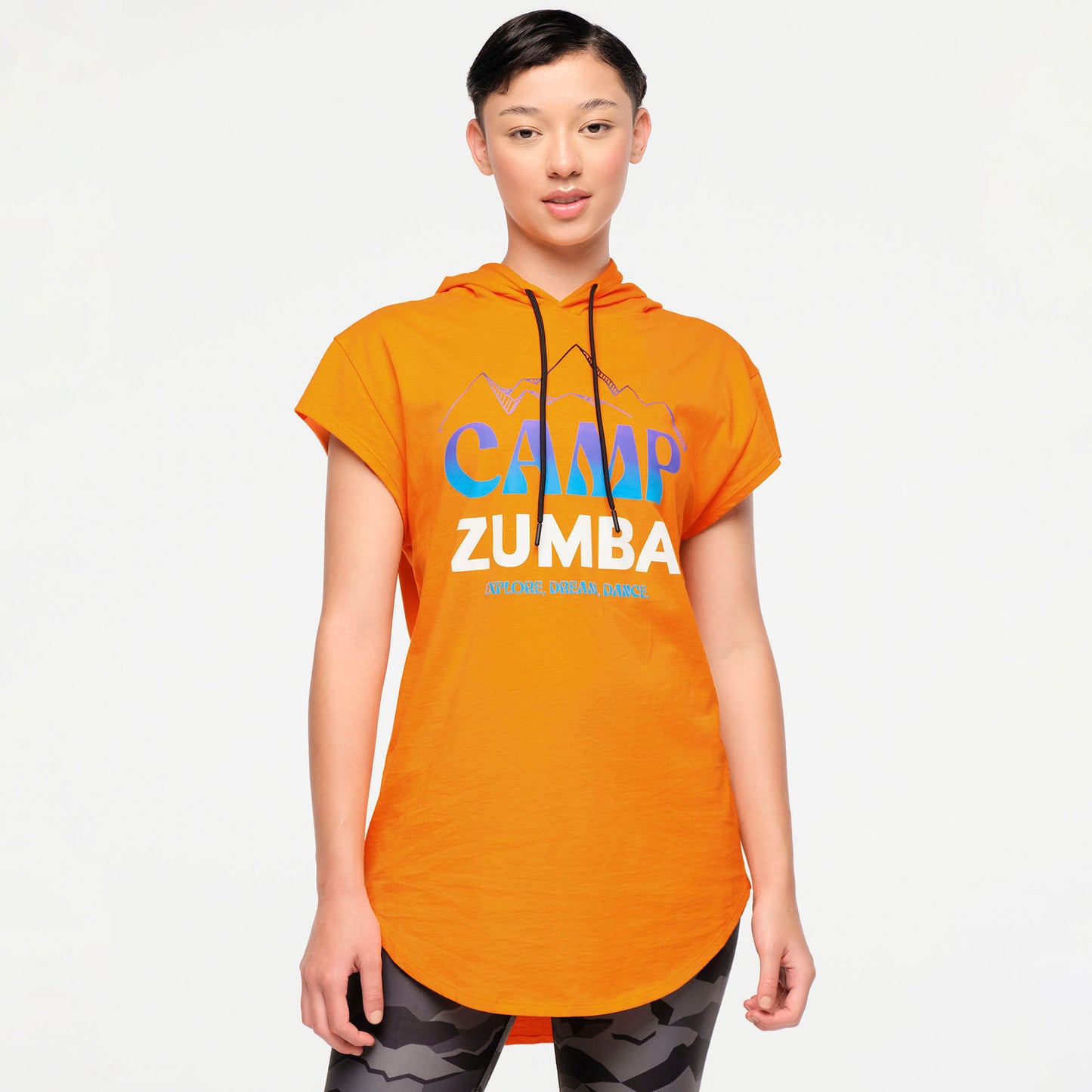 Zumba Explore Men’s Cap Sleeve Hoodie Top