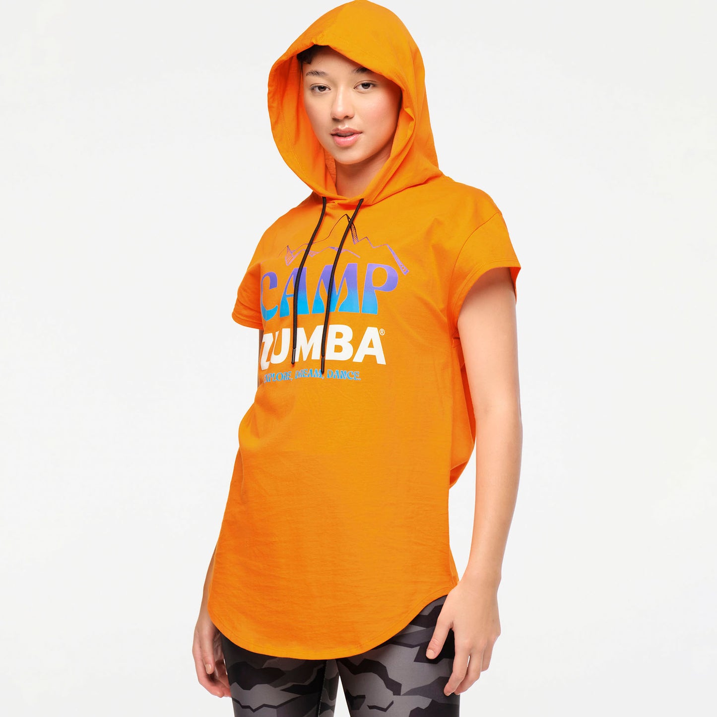 Zumba Explore Men’s Cap Sleeve Hoodie Top