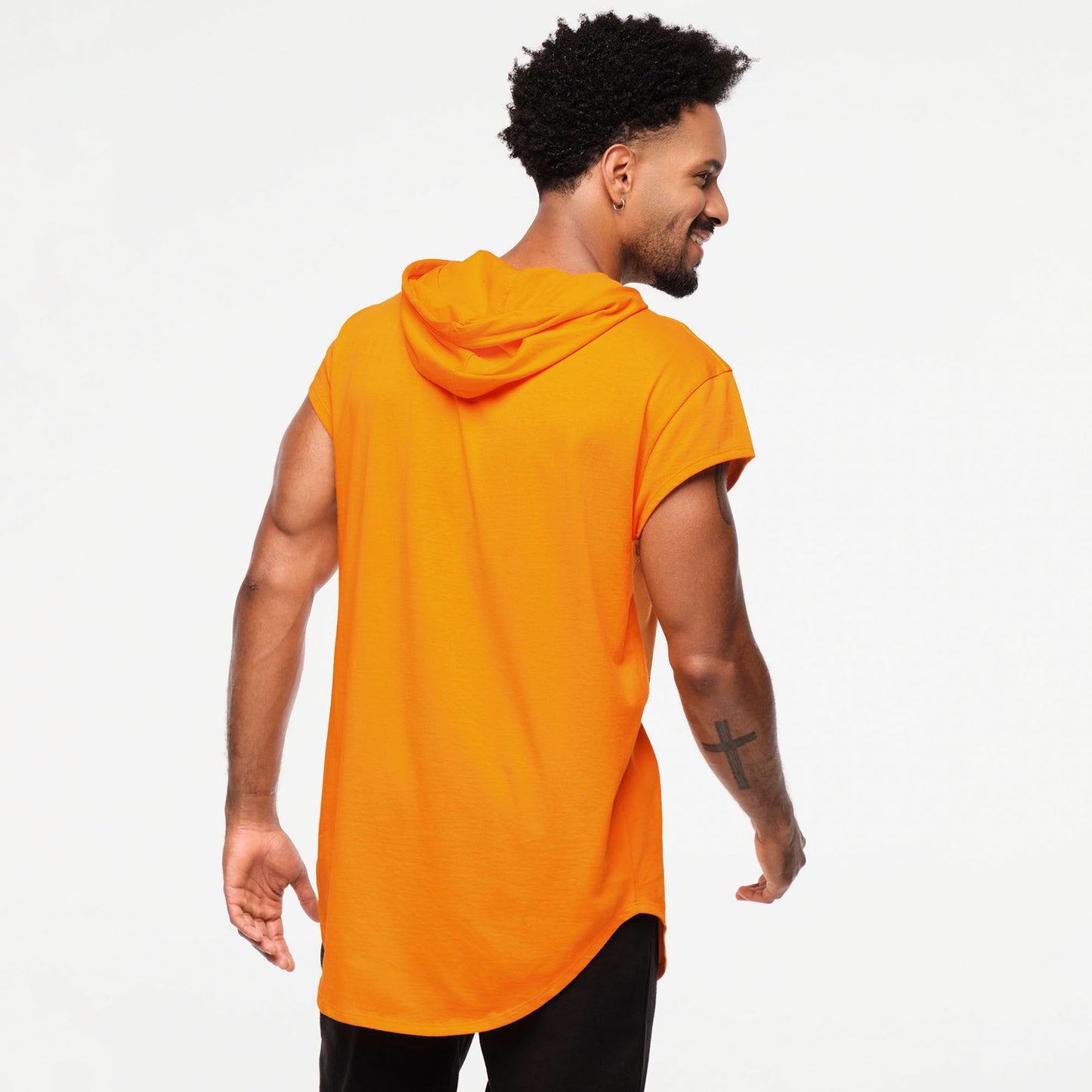 Zumba Explore Men’s Cap Sleeve Hoodie Top