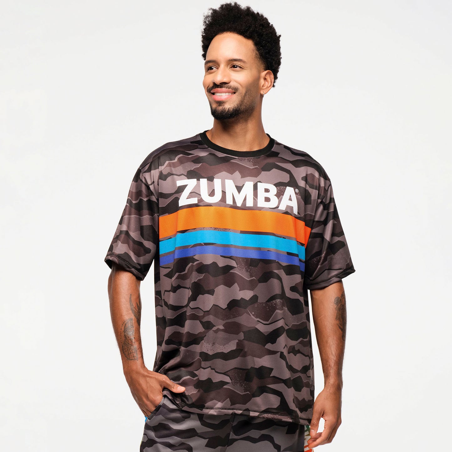 Zumba Explore Men’s Mesh Crew Neck Tee