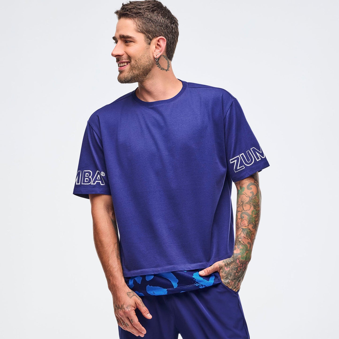 Sizzlin' Men's Crew Neck Tee With Double Layered Hem