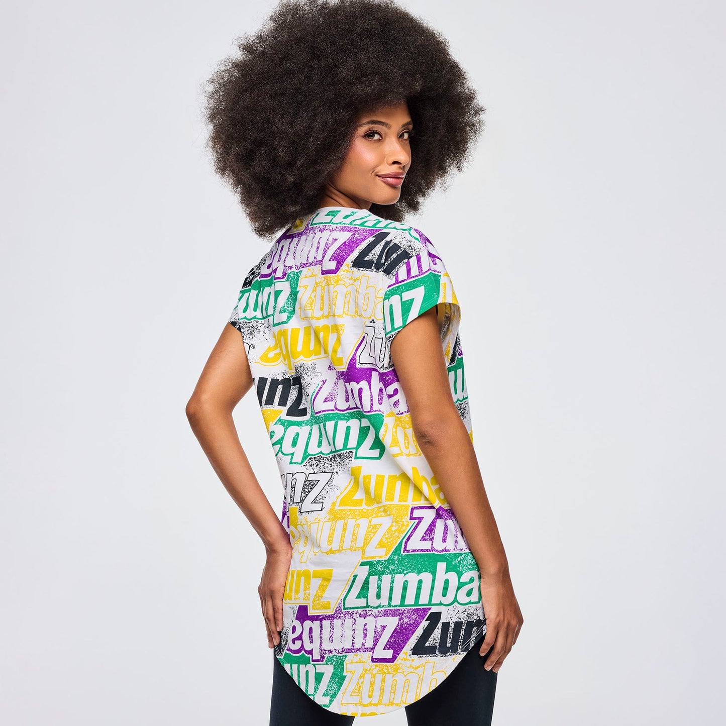 Apres Zumba Men's Crew Neck Round Hem Tee