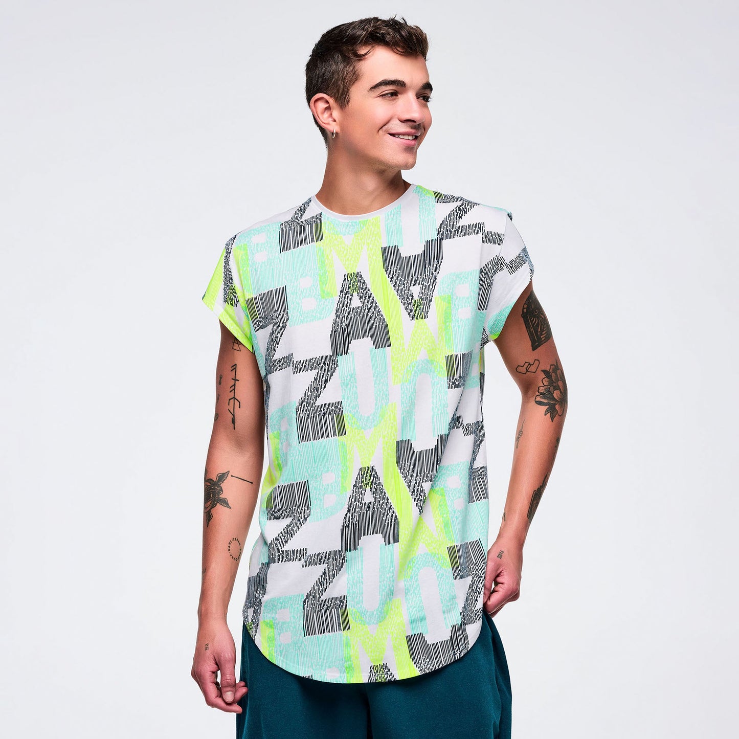 Latin Movement Men's Round Hem Tee Z2T000127