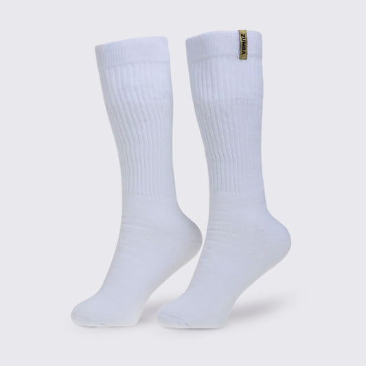 Worldwide Scrunch Socks - White
